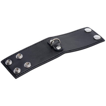 PU Leather Ballstretcher with D-Ring - 2 Inch - BDSM Gear