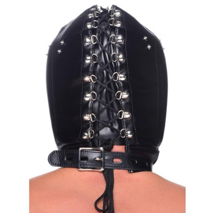 Muzzled Universal BDSM Hood with Removable Muzzle - BDSM Gear