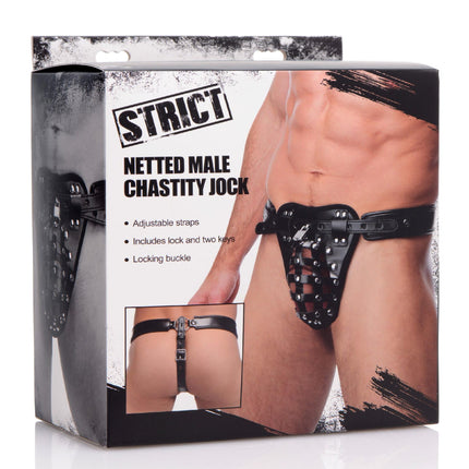 Male Chastity Netted Jock Strap - BDSM Gear