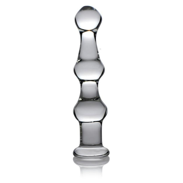 Mammoth 3 Bumps Glass Beaded Dildo - Sex Toys