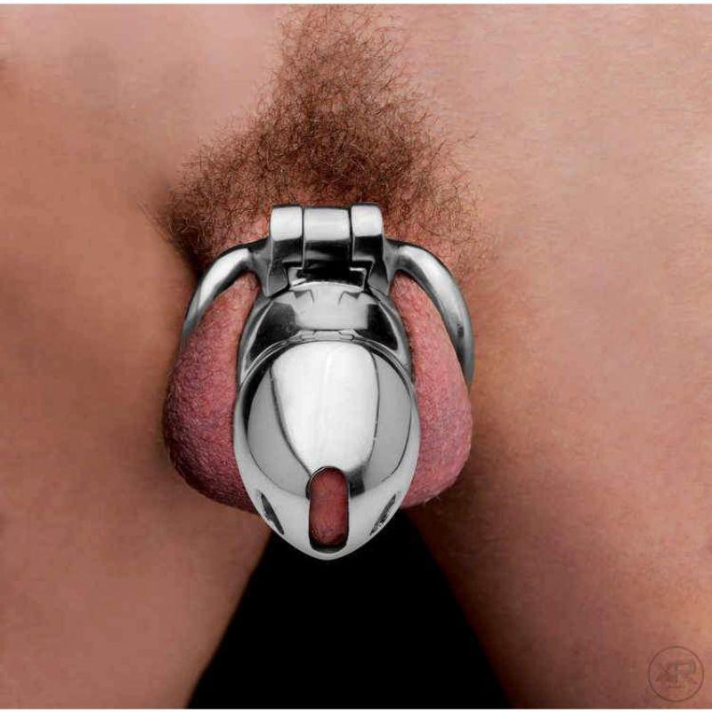 Rikers 24-7 Stainless Steel Locking Chastity Cage - BDSM Gear