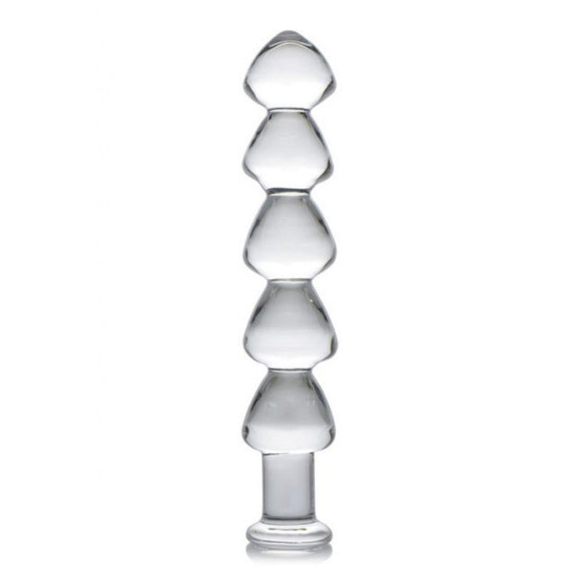 Drops Anal Link Glass Beaded Dildo - Sex Toys