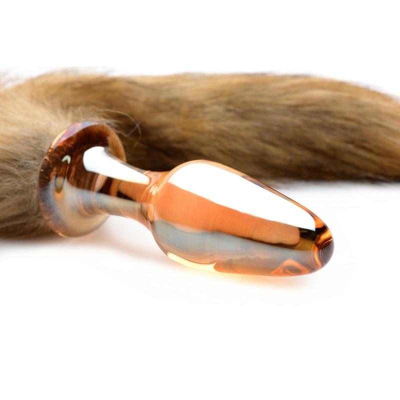 Fox Tail Glass Anal Plug - BDSM Gear