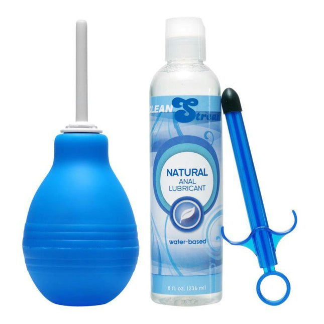 Easy Clean Enema Bulb and Lube Launcher Kit - Sex Toys