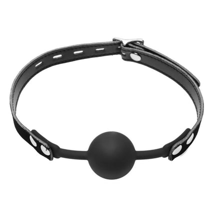 Premium Hush Locking Silicone Comfort Ball Gag - BDSM Gear