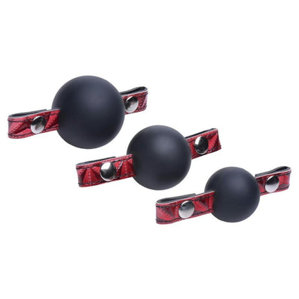 Crimson Tied Triad Interchangeable Silicone Ball Gag - BDSM Gear