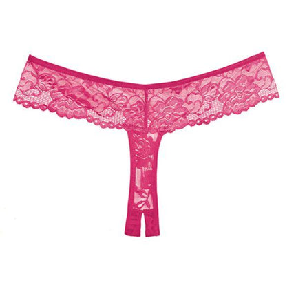 Adore Chiqui Love Crotchless Thong Lace Panty - One Size - Fetishwear and Lingerie