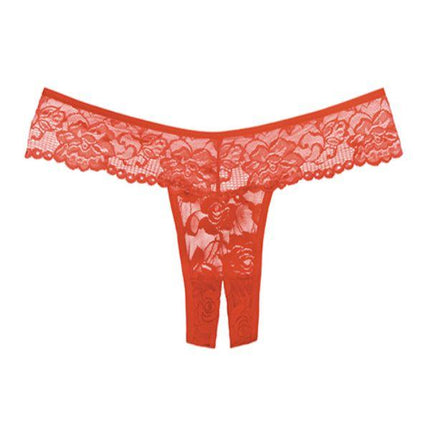 Adore Chiqui Love Crotchless Thong Lace Panty - One Size - Fetishwear and Lingerie