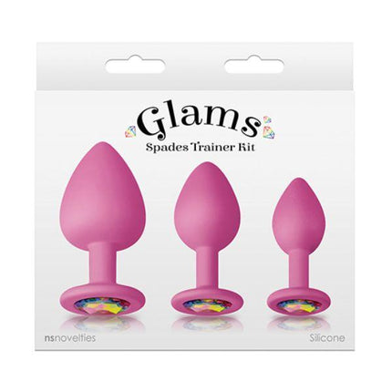 Glams Spades Rainbow Gem Anal Trainer Kit - 2 Colors Available - Sex Toys