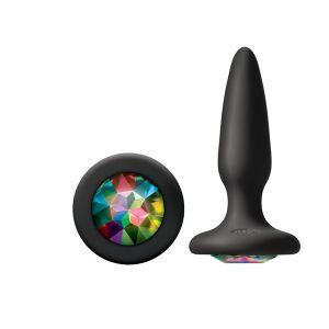 Glams Mini Butt Plug - Rainbow Gem - Sex Toys
