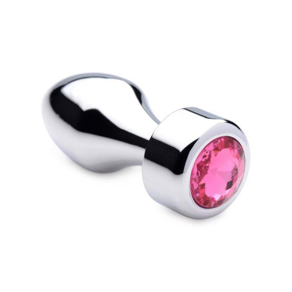 Weighted Metal Anal Plug with Gem - Small - Sex Toys