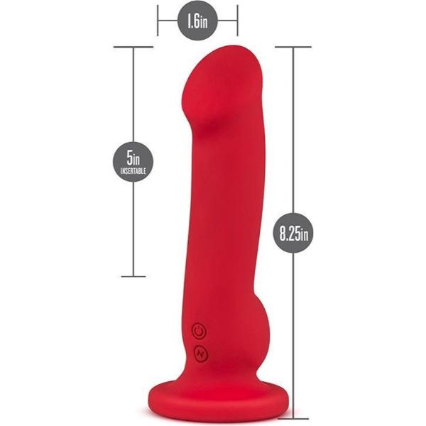 Blush Impressions N5 Semi-Realistic Silicone Vibrator - Crimson - Sex Toys