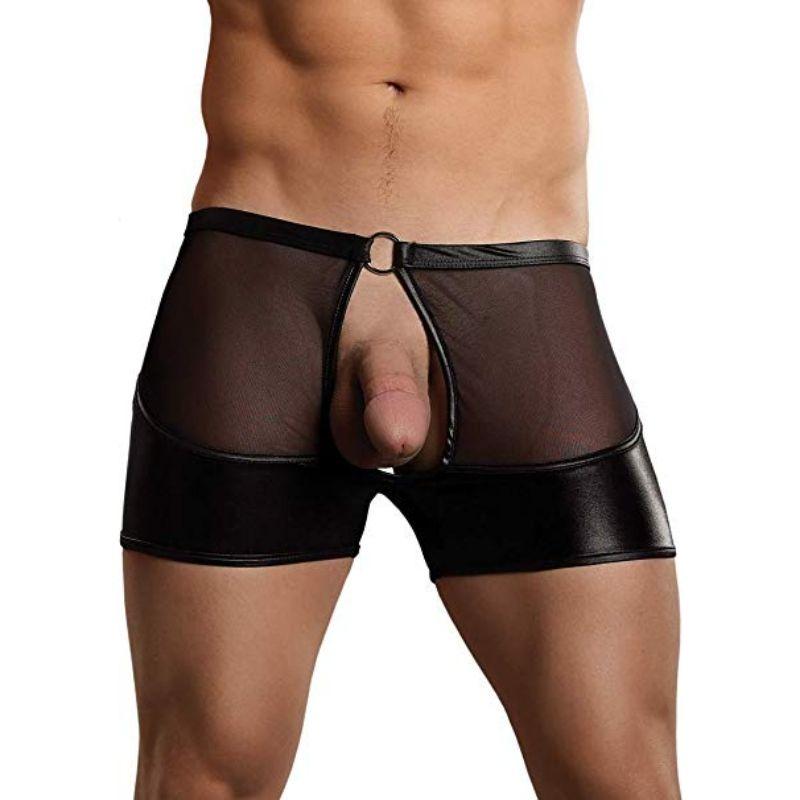 Male Power Extreme Garter Ring Short with Open Front - Fetishwear and Lingerie