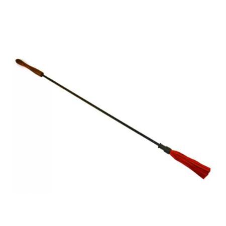 Rouge Wooden Handle Riding Crop - Red - BDSM Gear