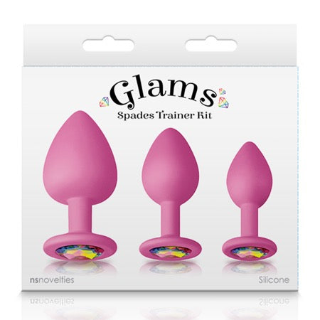 Glams Spades Rainbow Gem Anal Trainer Kit - 2 Colors Available - Sex Toys