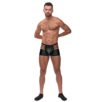 Male Power Matte Cage Strappy Short - Fetishwear and Lingerie