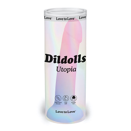 Love to Love Dildolls Utopia 7 in. Silicone Dildo Gradient Pastels