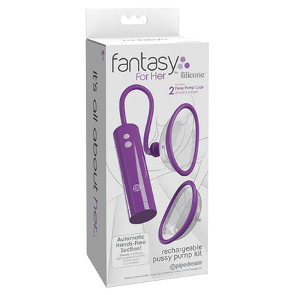 Fantasy For Her Rechargeable Pussy Pump Kit Silicone