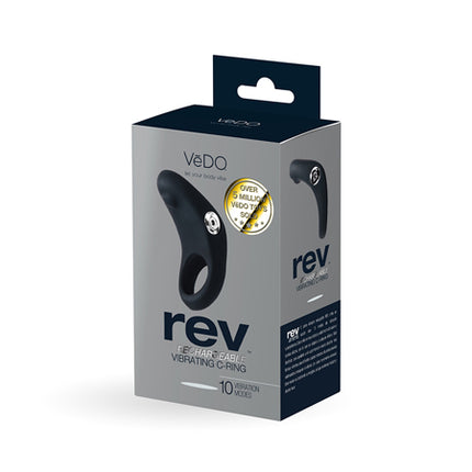 VeDO Rev Rechargeable Vibrating C-Ring Black