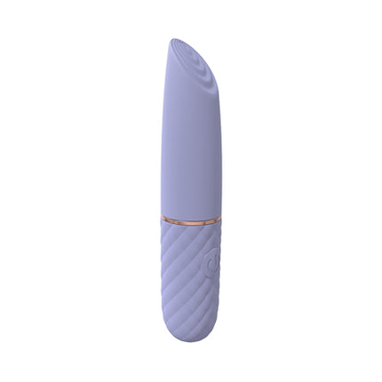 LoveLine Beso 10 Speed Vibrating Mini-Lipstick Silicone Rechargeable Waterproof Lavender