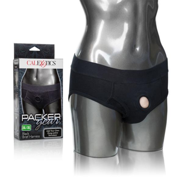 Packer Gear Black Brief Harness - Gender Expression