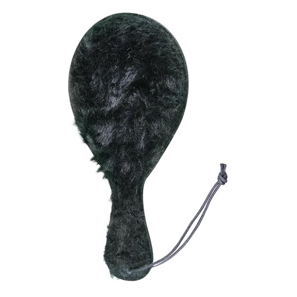 Plesur Faux Fur Double Sided Round Leather Paddle - BDSM Gear