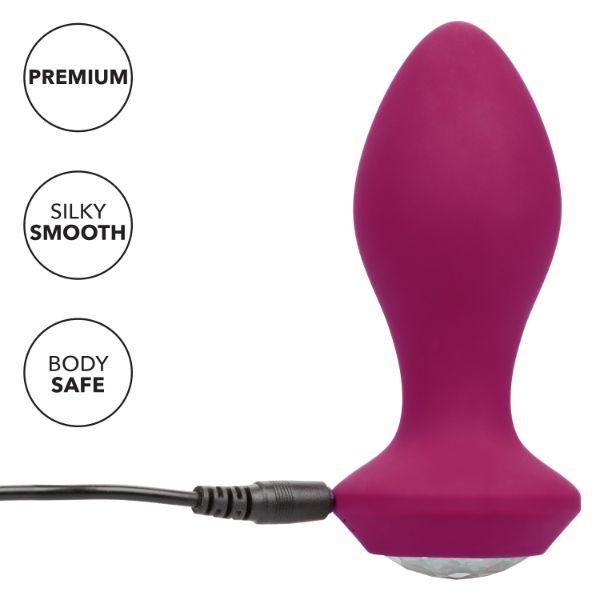 Power Gem Vibrating Crystal Anal Plug - Sex Toys