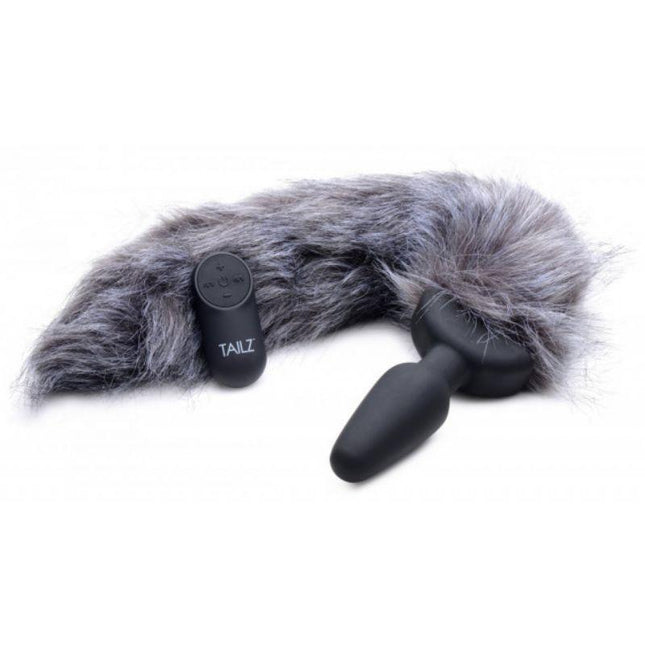 Remote Control Vibrating Fox Tail Anal Plug - Sex Toys