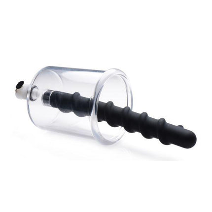 Rosebud Driller Cylinder with Silicone Swirl Insert - Sex Toys