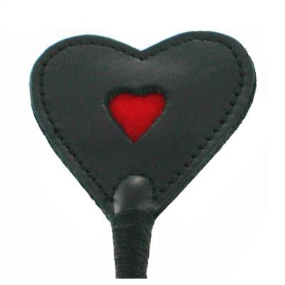 Heart Tip Leather Crop - BDSM Gear