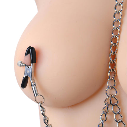 Submission Collar and Nipple Clamp Union - BDSM Gear