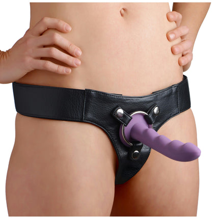 Strap U Domina Strap On Harness with Adjustable Wide Band - Black - Sex Toys