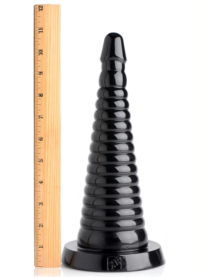 Giant Ribbed Anal Stretching Cone - Sex Toys