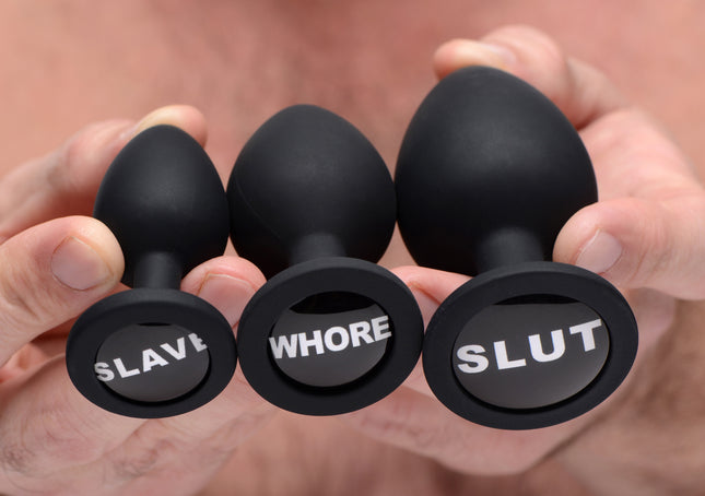 Dirty Words Anal Plug Set - Sex Toys