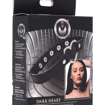 Chrome Heart Choker PU Leather Collar - Fetishwear and Lingerie