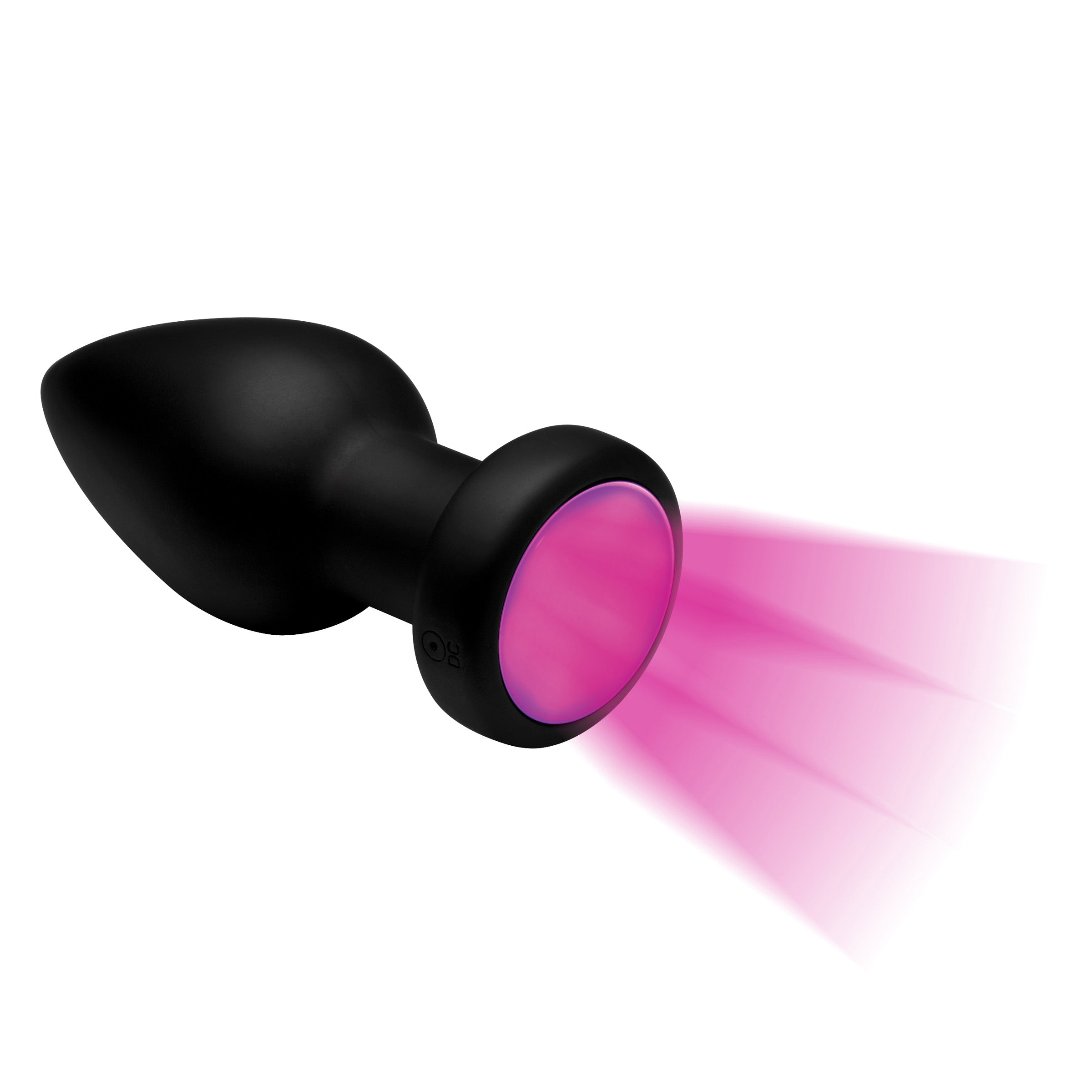 Vibrating Light Up Anal Plug - Rechargeable with 5 color LEDs - Sex Toys