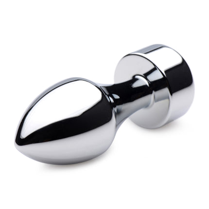 Weighted Metal Anal Plug with Gem - Small - Sex Toys