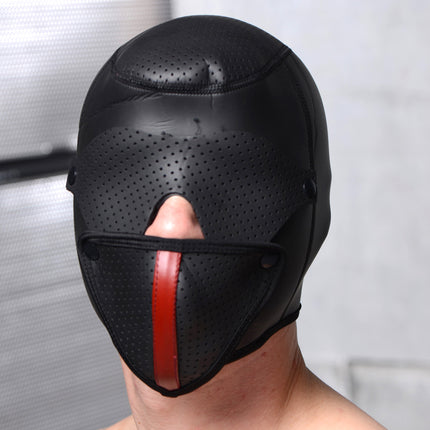 Scorpion Neoprene Hood With Removable Blindfold and Muzzle - BDSM Gear