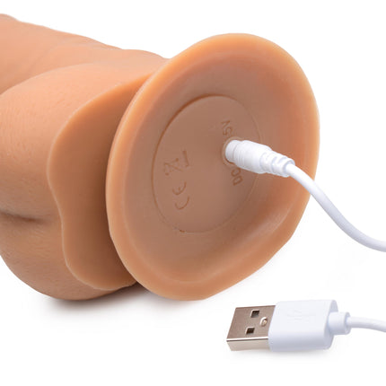 Power Pounder Realistic Thrusting Silicone Dildo - Sex Toys