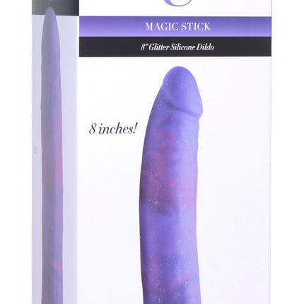 Magic Stick Glitter Silicone Dildo - 8 Inch - Sex Toys