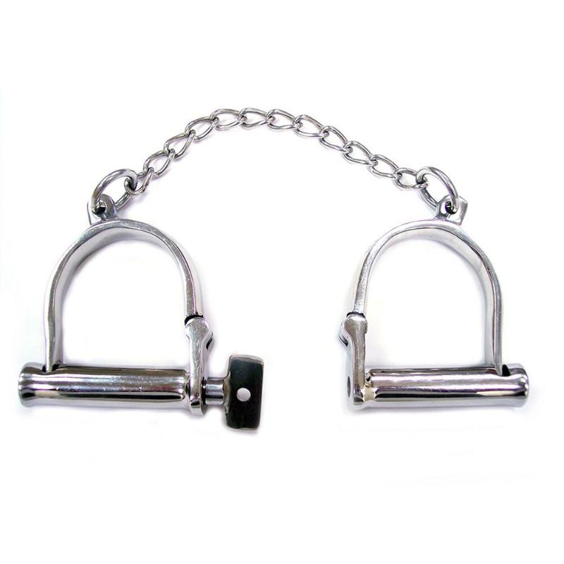 Rouge Stainless Steel Ankle Shackles - BDSM Gear