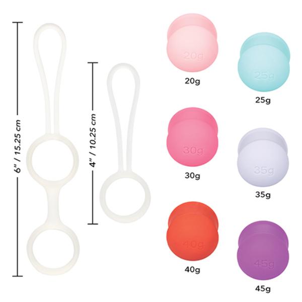 She-ology Interchangeable Weighted Kegel Set - Sex Toys