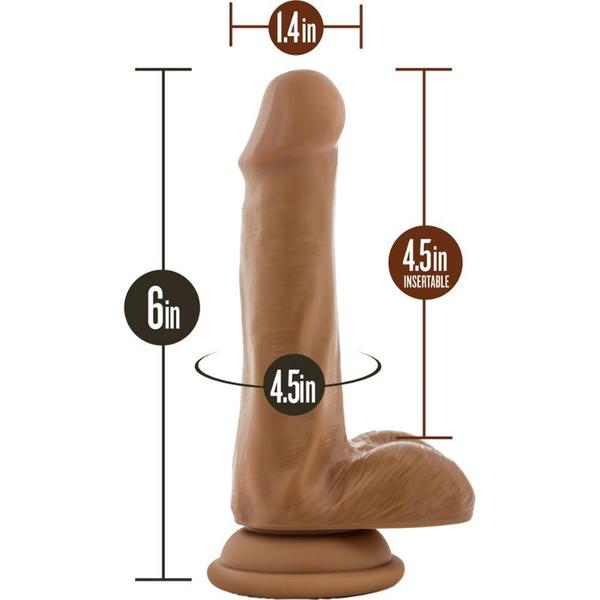 Silicone Willy's 6 Inch Silicone Dildo With Balls - Sex Toys