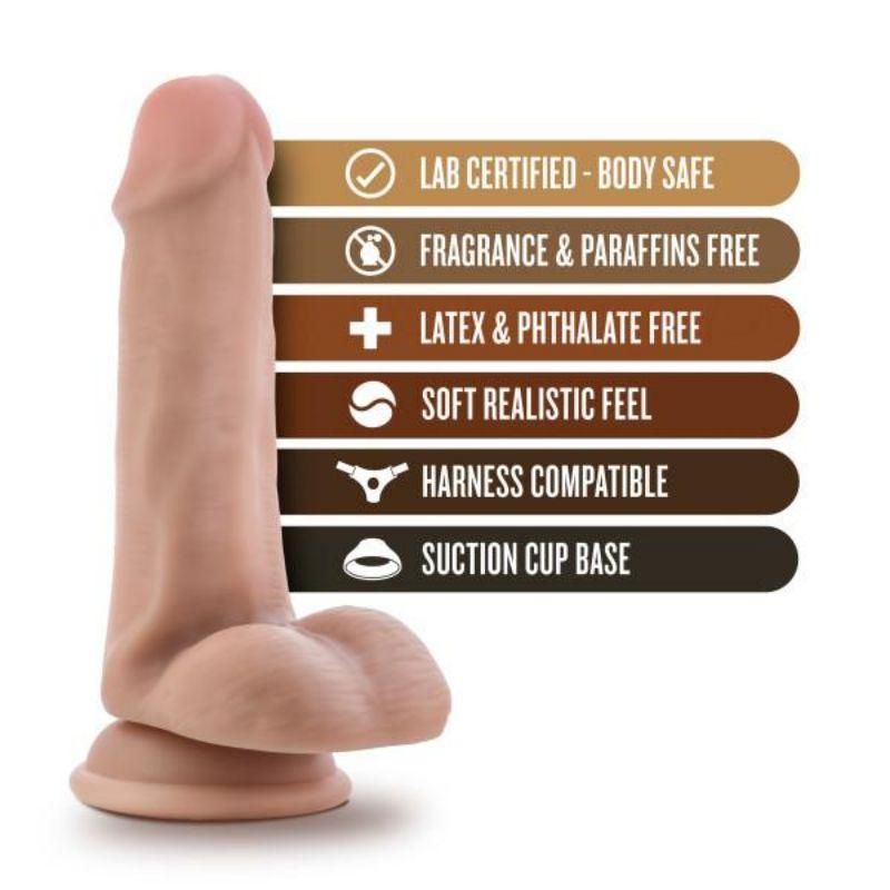 Silicone Willy's 6 Inch Silicone Dildo With Balls - Sex Toys