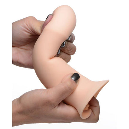 Squeezable Thick Phallic "Memory Silicone" Dildo - Sex Toys