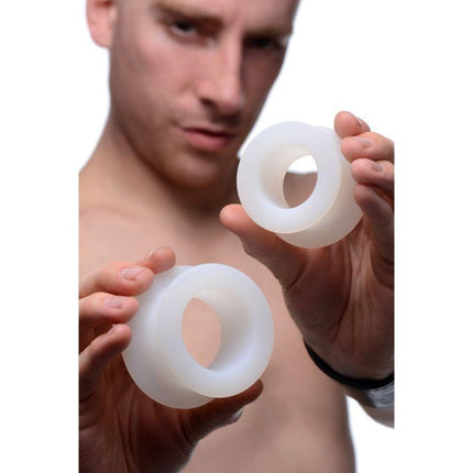 Stretch Master 2 Piece Training Silicone Ass Grommet Set - Sex Toys