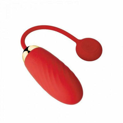 Svakom Ella Bluetooth Enabled Vibrating Egg - Red - Sex Toys