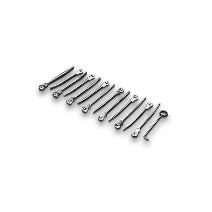 Deluxe 13 Piece Stainless Steel Urethral Sounds with Case - BDSM Gear