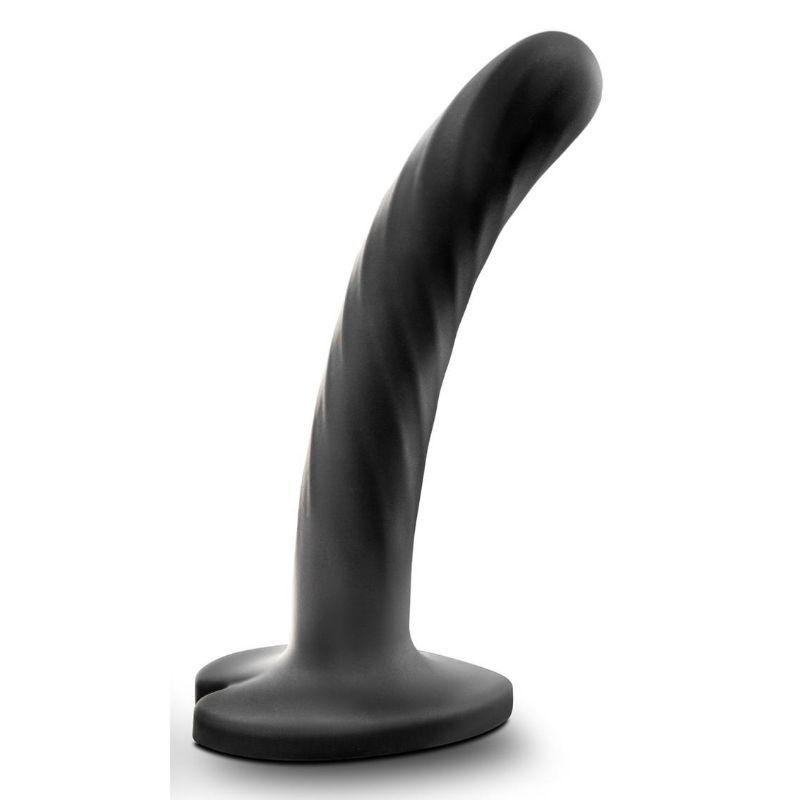 Temptasia Twist Small Silicone G-Spot Dildo - Black - Sex Toys