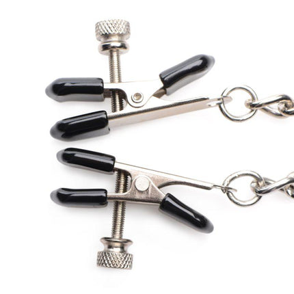 Titty Taunter Nipple Clamps with Weighted Bead - BDSM Gear